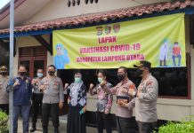 Polres Bersama Dinkes Lampung Utara Gelar Vaksin Massal untuk Masyarakat