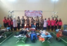 Jelang HUT Bhayangkara ke-75, Personel dan Bhayangkari Polres Lampung Utara Donorkan Darahnya