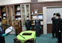 Sujadi Lantik Tiga Pejabat Pimpinan Tinggi Pratama