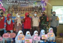 240 Siswa Kelas 9 UPT SMPN 5 Bandar Lampung Antusias Vaksinasi Tahap I