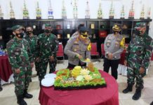 Polres Lampung Utara Beri Suprise di Dirgahayu TNI ke-76