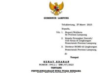Gubernur Lampung Akhirnya Keluarkan Surat Edaran, Pejabat ASN hingga Direktur BUMD Dilarang Gelar Bukber