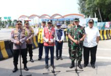 Gubernur Arinal Djunaidi Dampingi Menhub, Kapolri dan Panglima TNI Pantau Arus Mudik di Pelabuhan Bakauheni