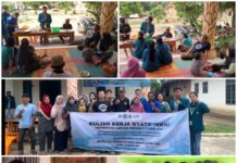 Mahasiswa KKN Unila Sosialisasikan Pembuatan Briket dari Sekam Padi di Desa Braja Emas