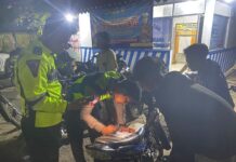 Cegah Balap Liar Polres Tulang Bawang Barat dan Polsek Tulang bawang Tengah Patroli KRYD