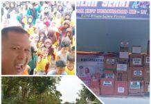 HUT RI ke 79, Ribuan Marga Punduh Pesawaran Ikuti Jalan Sehat