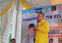 Ketua Golkar Pesawaran Minta Tim Pemenangan Sosialisasi Visi Misi Aries-Supri