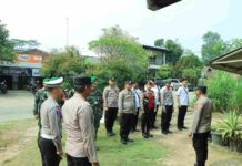 Polres Tulang Bawang Barat Amankan Giat Kampanye Paslon Bupati Wakil Bupati