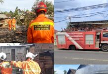 Mobil Damkar Pesawaran Pecah Ban, Api Sudah Dipadamkan Damkar Bandar Lampung