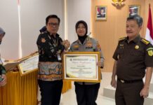 Polda Lampung Raih Penghargaan di Kanwil DJPb Lampung Awards 2024