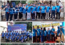 Rektor Unila Ikut Meriahkan Jalan Sehat Dies Natalis ke-35 FMIPA Unila