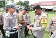 Polres Tulang Bawang Lakukan Pengecekan Senjata Api Dinas untuk Tingkatkan Pengawasan