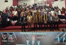 Gubernur Terpilih Mirzani Djausal dan Tokoh Lampung Hadiri Semnas FH Unila Sinergi Lampung Maju dan Indonesia Emas 2045