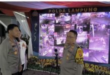 Personel Polda Lampung jaga Kondusifitas Perayaan Tahun Baru