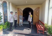 Polsek Tumijajar Laksanakan Pengamanan Ibadah Gereja Minggu Kasih di Gereja Pantekosta di Indonesia Daya Murni