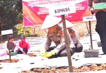 Kapolda Bersama Pengurus Bhayangkari Daerah Luncurkan Program Pekarangan Pangan Lestari di SPN Polda Lampung