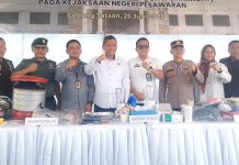 Kejari Pesawaran Musnahkan BB 54 Kasus; Dari Sabu hingga Kunci T