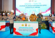 Kapolri Groundbreaking 20 SPPG di Lampung