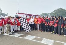 HUT RI Ke-80, Pemkab Lampung Timur Ajak Warga Jalan Sehat & Senam Bersama