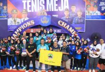 Lampung Ukir Prestasi, Tenis Meja Beregu Putri Raih Medali Perunggu Pornas Korpri 2025