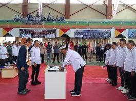 Taufik Hidayat Lantik Kepengurusan KONI Tanggamus