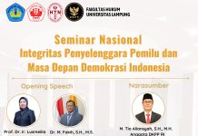 Besok, FH Unila dan DKPP RI Gelar Seminar Nasional
