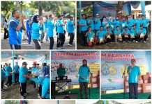 Rektor Ikut Meriahkan Senam Bersama Dies Natalis ke-36 FMIPA Unila