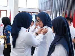 Pelantikan Pengurus PMI Lampung, Wagub Jihan Serukan Aksi Nyata dan Ketulusan Melayani