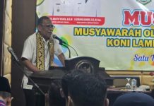 KONI Lampung Harap Musorkablub KONI Lamteng Munculkan Ketua yang Didukung Bupati dan DPRD