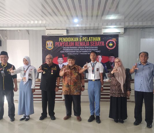Bentengi Generasi Muda, Granat Resmi Lantik 30 Penyuluh Remaja Sebaya se-Kota Bandar Lampung