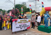 Rakyat Tumpah ke Jalan, HUT ke-82 Desa Pasar Sukadana Jadi Panggung Budaya dan Soliditas Warga