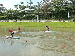 Dispora dan PODSI Lampung Gelar Kejurda Dayung 2025 di Embung Itera