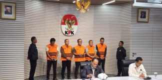 Kasus Suap Proyek Rp5,7 M, KPK Tetapkan Bupati Lamteng Ardito Wijaya, Riki Hendra Saputra, Ranu Hari Prasetyo, Anton Wibowo dan Mohamad Lukman Sjamsuri Tersangka