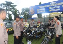 Pastikan Randis Siap Operasi, Kapolres Lampung Timur Lakukan Inspeksi Langsung