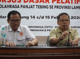 Kursus Dasar Pelatih Panjat Tebing Resmi Dibuka, KONI Lampung Harapkan Lahirnya Pelatih Profesional yang Mendorong Peningkatan Prestasi