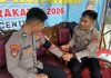 Ops Ketupat Krakatau 2026, Si Dokkes Polres Tulang Bawang Barat Gelar Patroli Kesehatan ke Pos Pengamanan