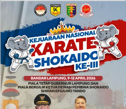 Lampung Ditunjuk Jadi Tuan Rumah Kejurnas Karate Shokaido 9-12 April 2026, Diperkirakan akan Dihadiri Ribuan Karateka