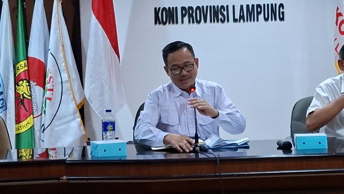 Riagus ria Wakil Ketua II KONI Lampung Riagus Ria